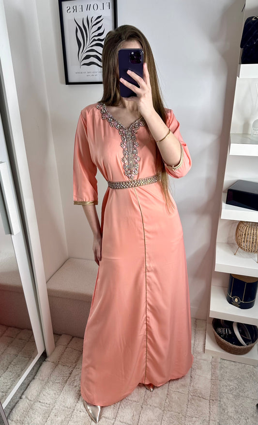 Caftan Cรฉlia  Saumon