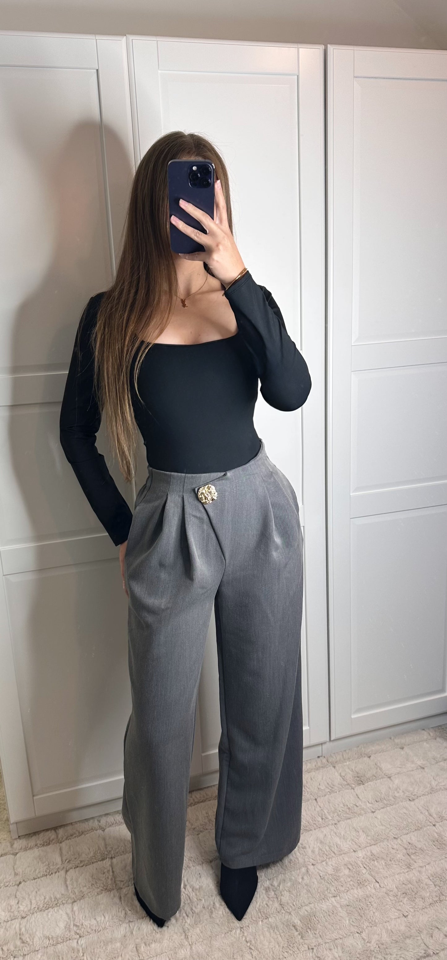 Pantalon capucine gris