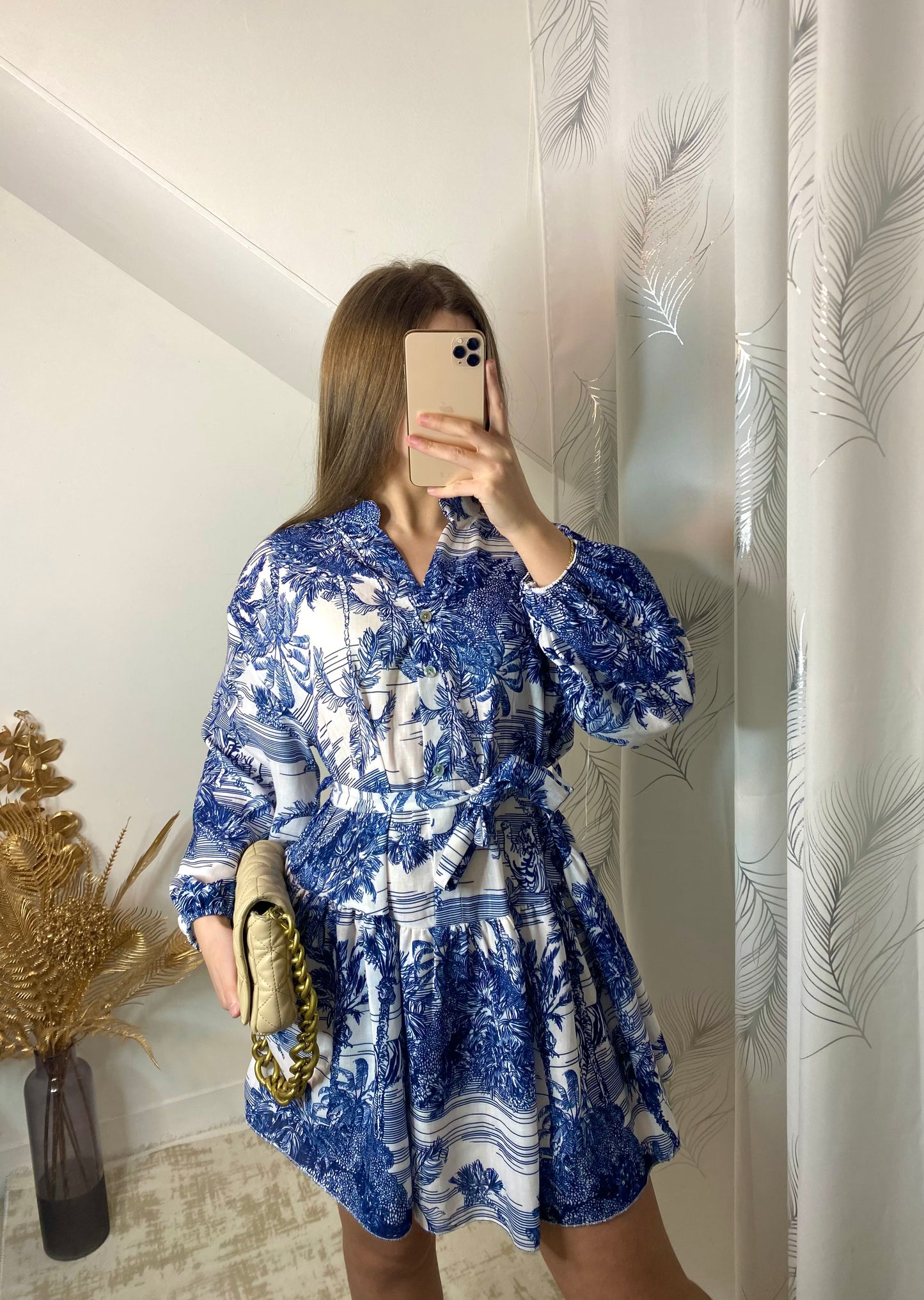 Robe alba bleu foncé