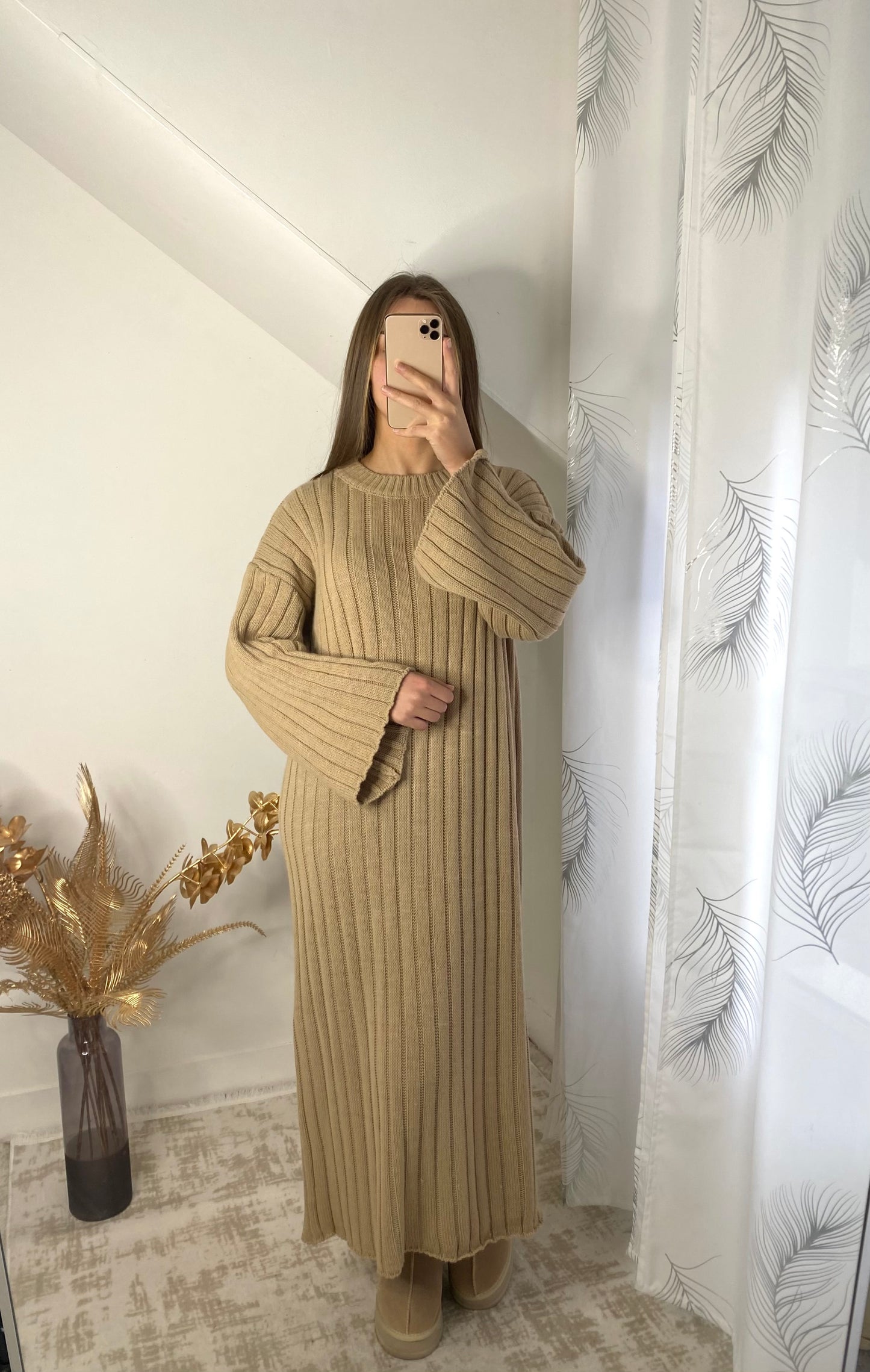 Robe Manon marron claire