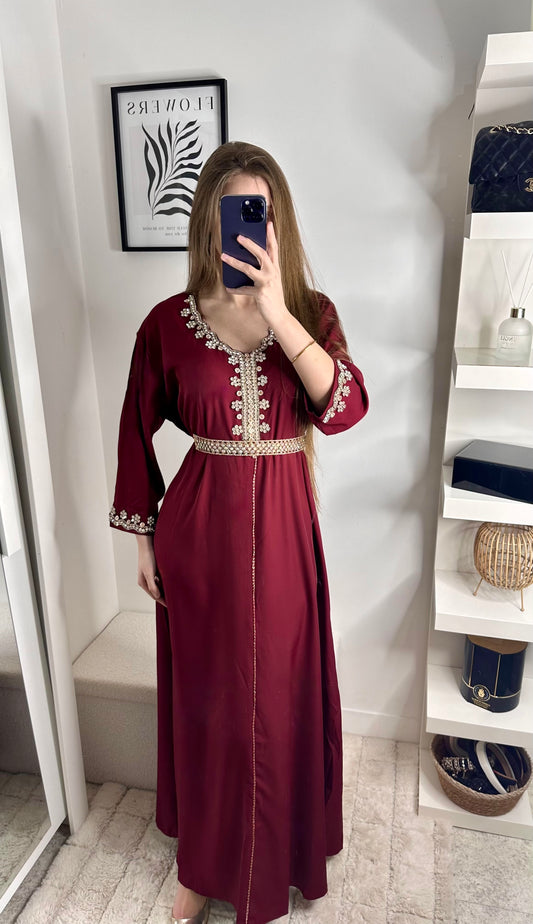 Caftan Kamila bordeaux