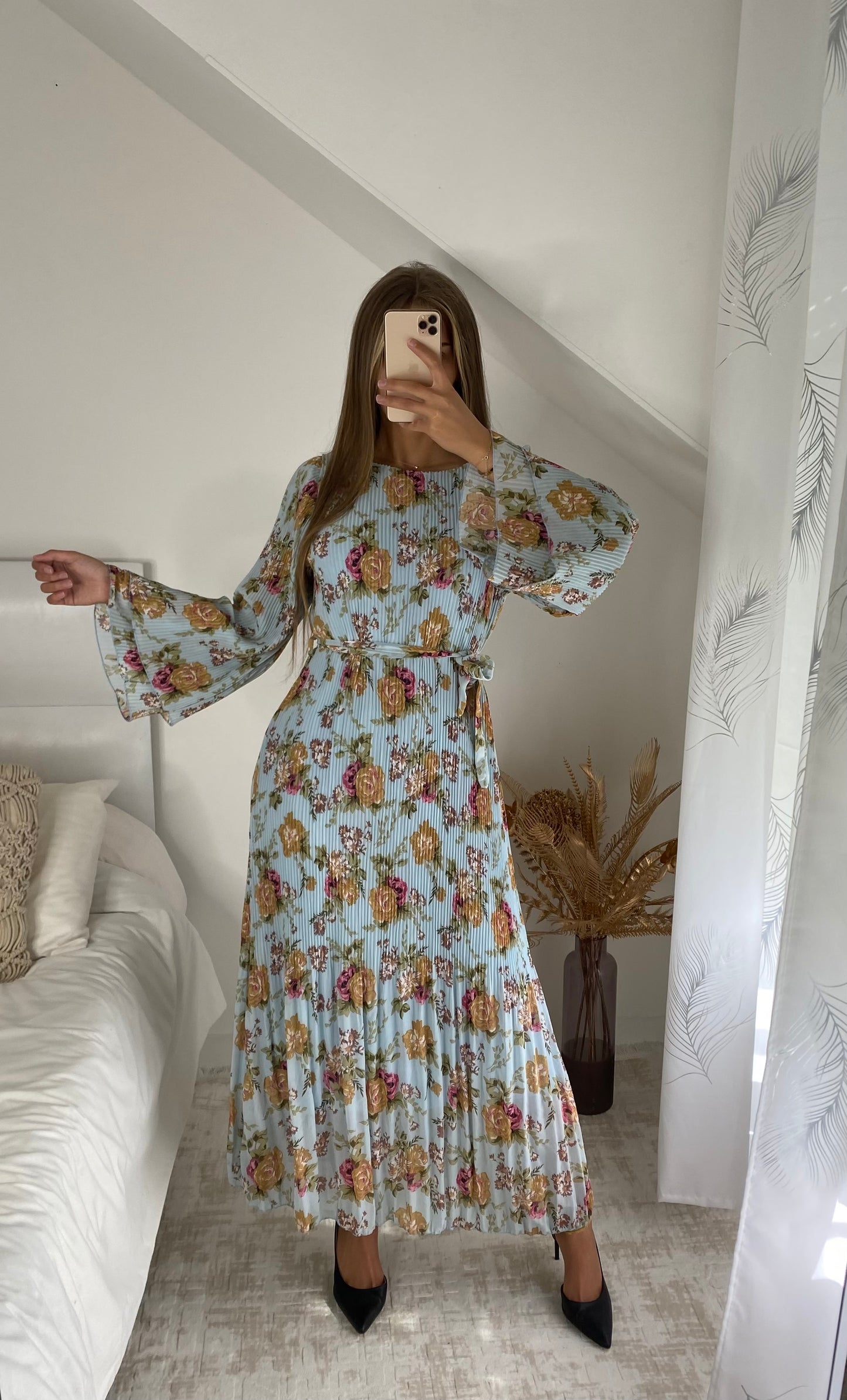 Robe intissar bleu  claire