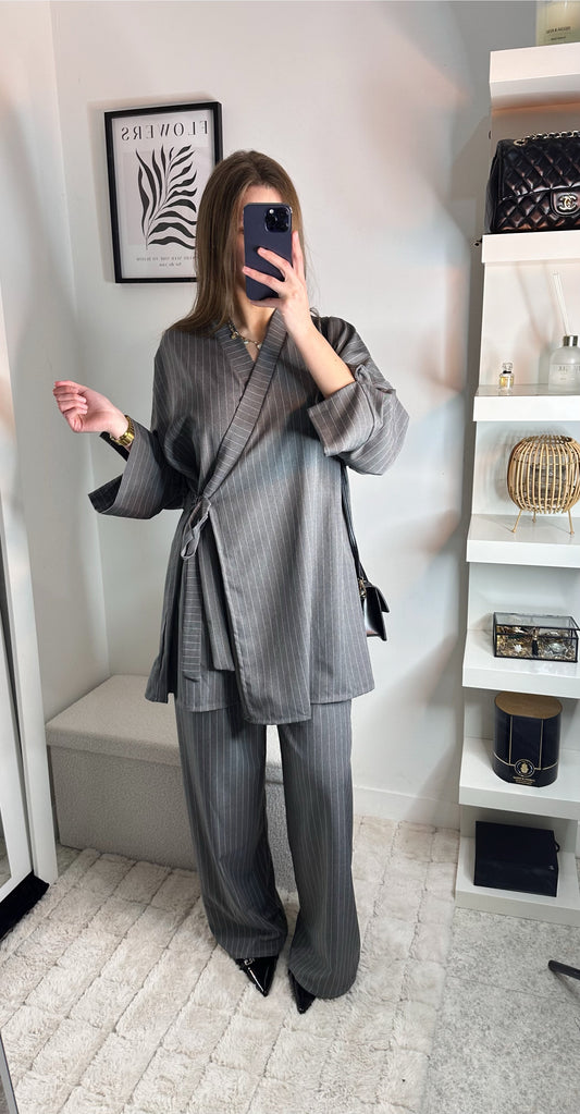 Ensemble Assia Gris foncรฉ