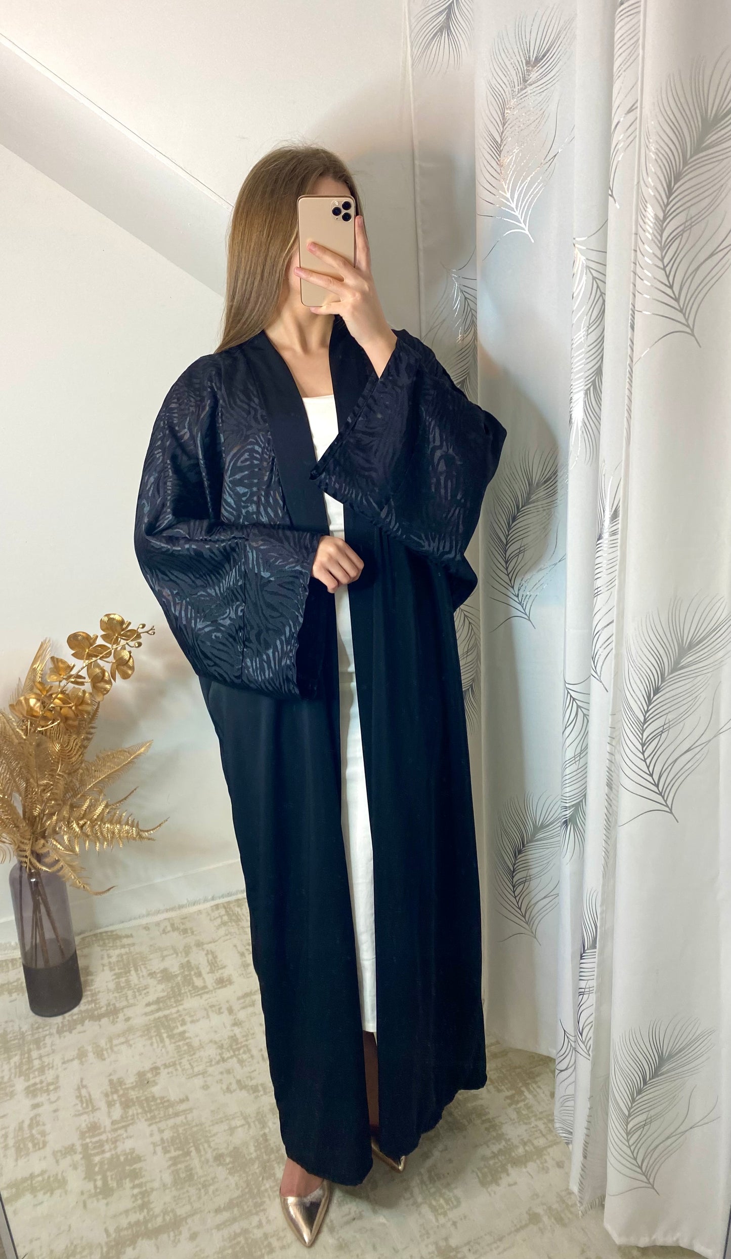 Kimono zèbre noir