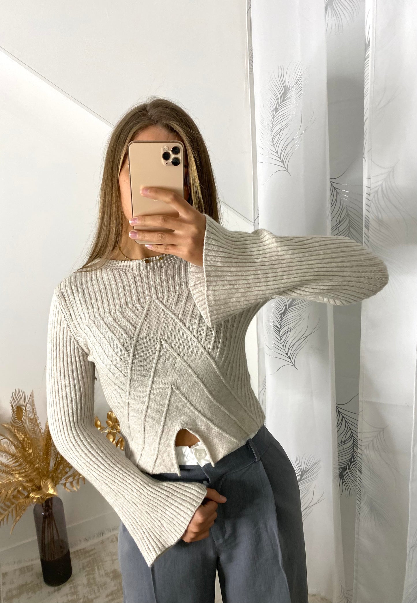 Pull stacy beige