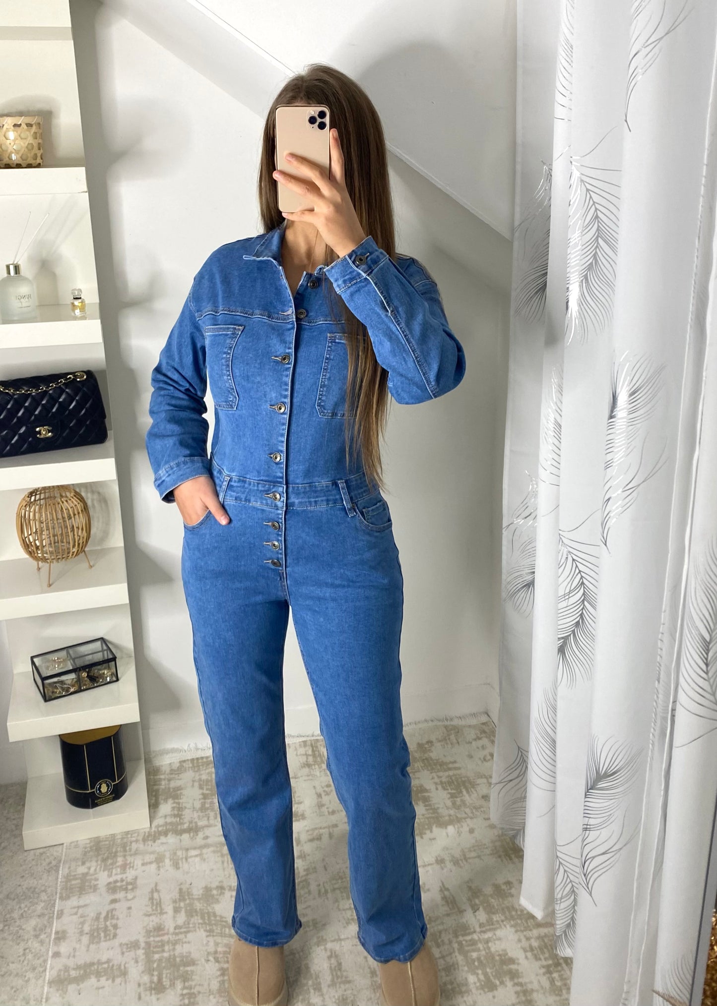 Combinaison jeans Bleu