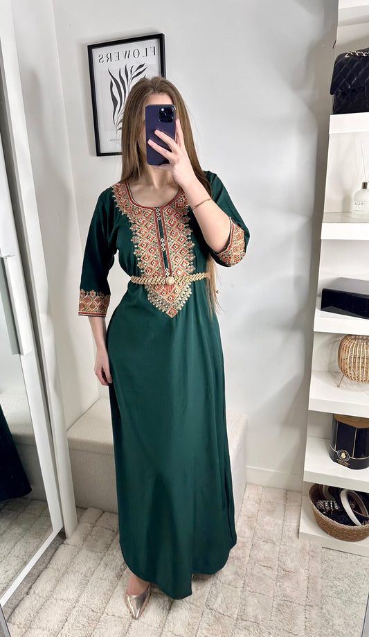 Caftan Naรฏla vert
