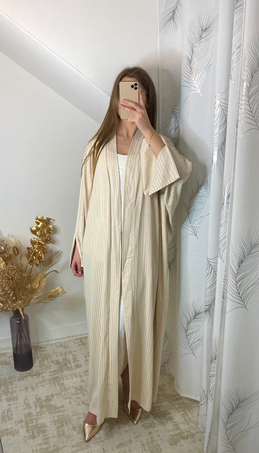 Kimono argent beige