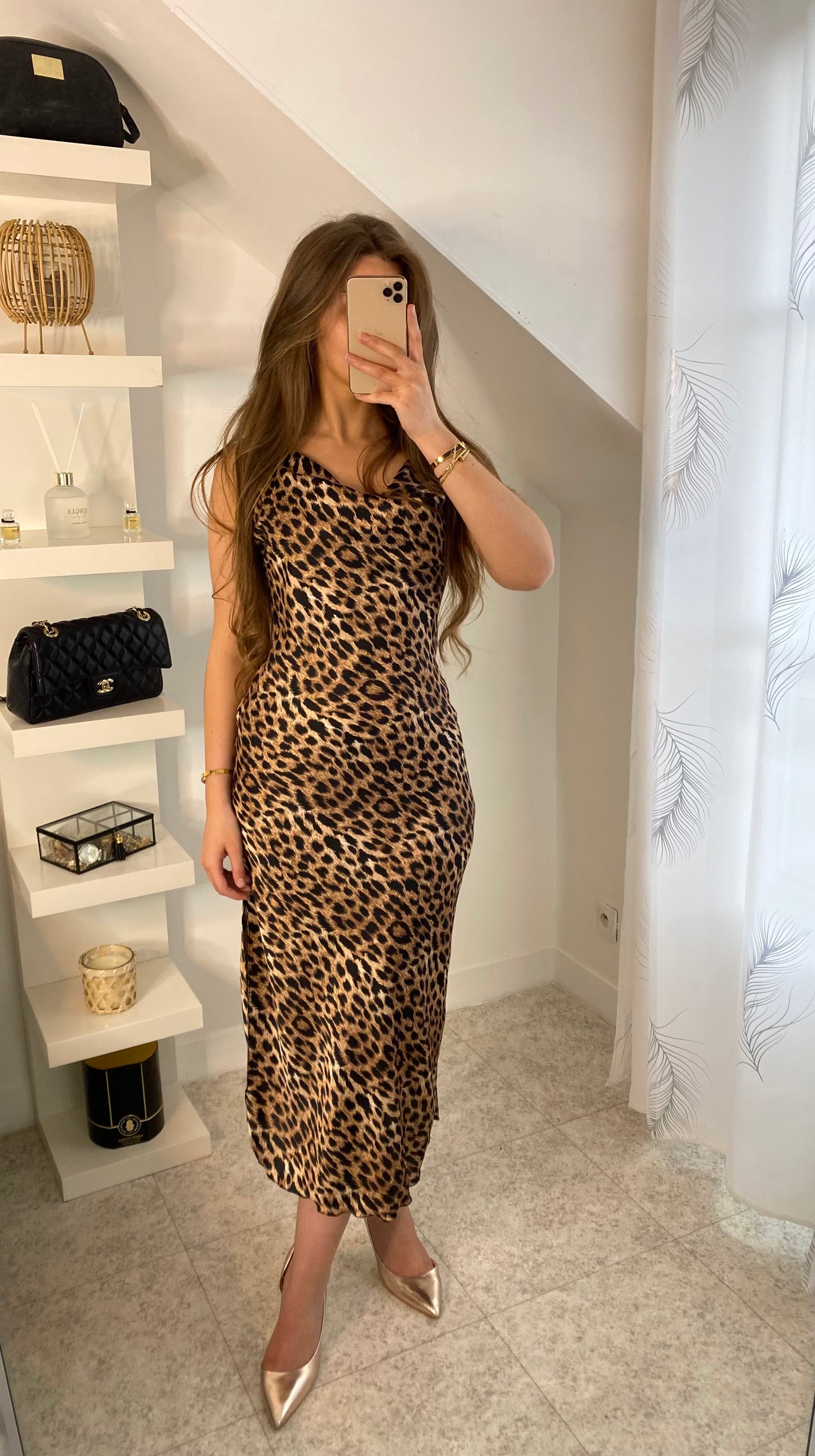 Robe Léopard foncé