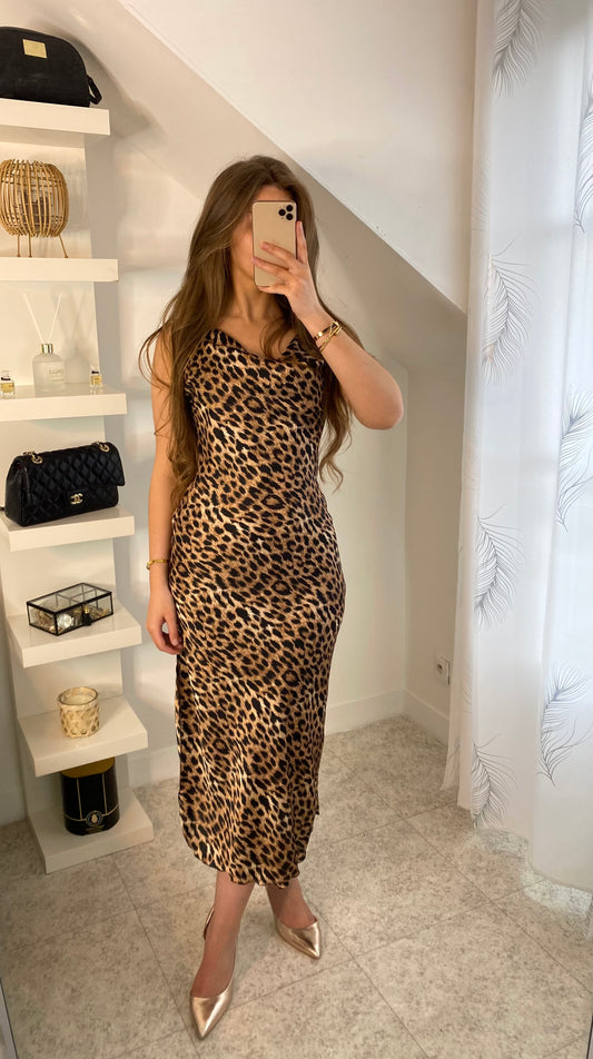 Robe Léopard foncé
