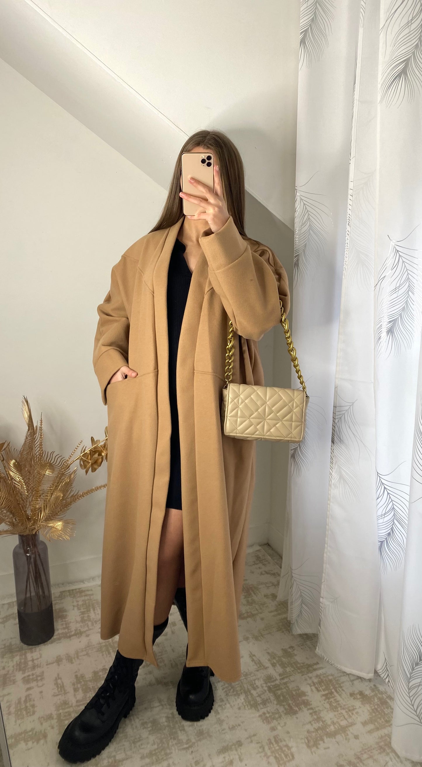 Manteau Kimono Camel