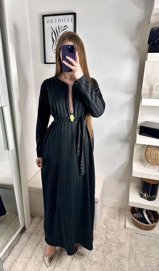 Caftan faiza noir