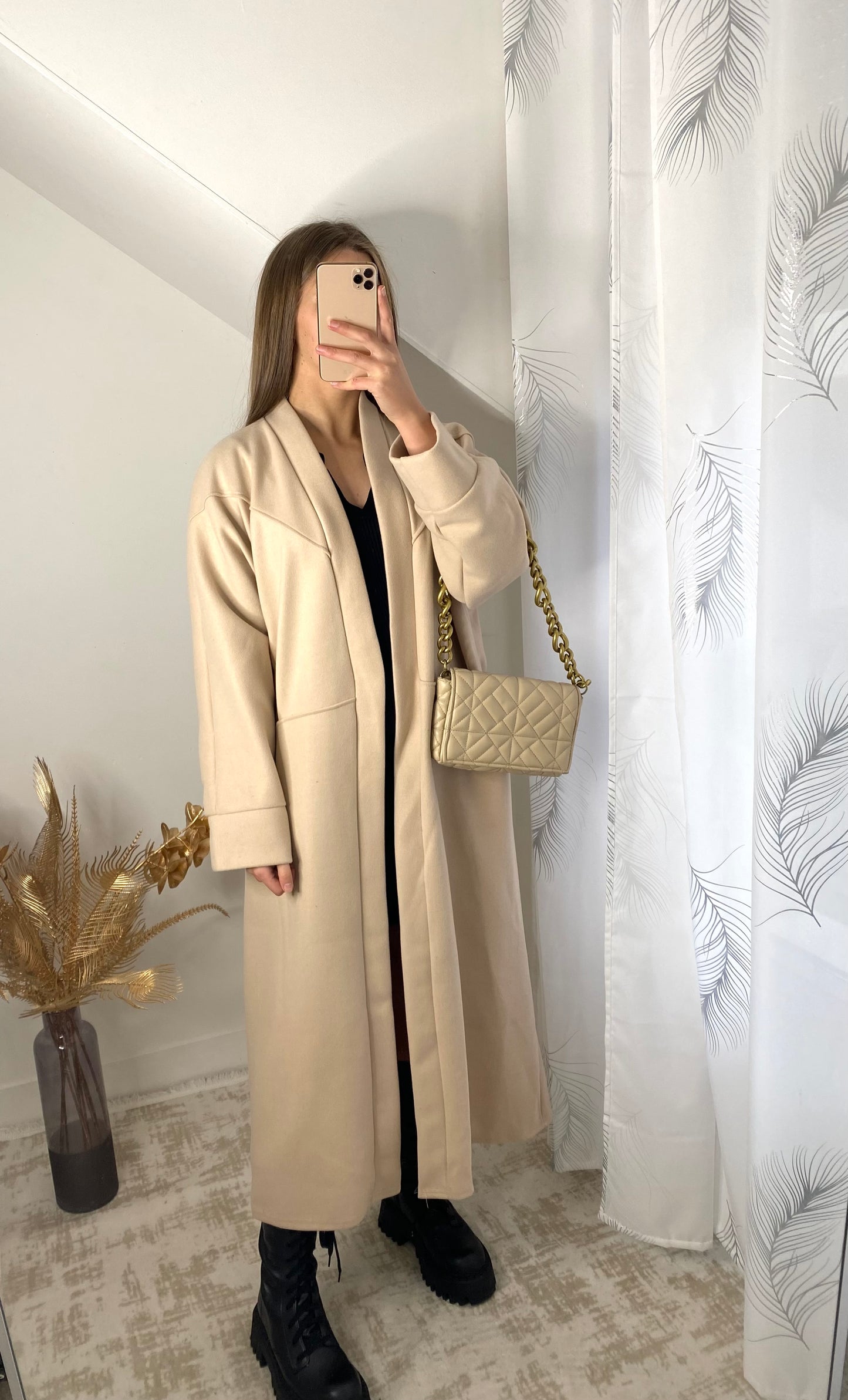Manteau Kimono beige