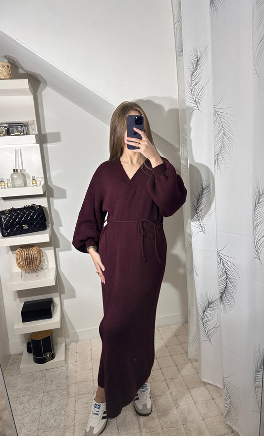Robe Dania bordeau