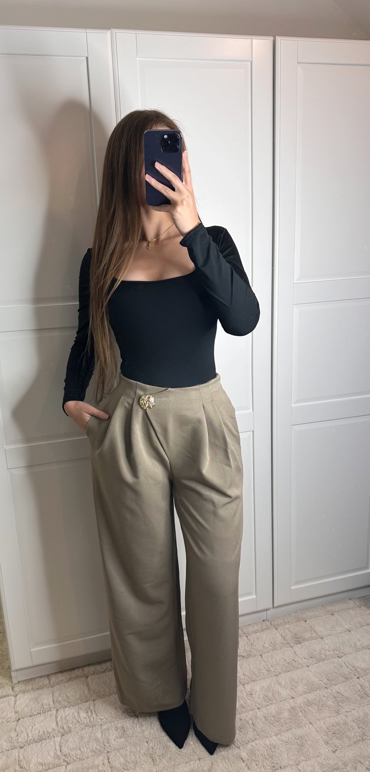 Pantalon capucine taupe