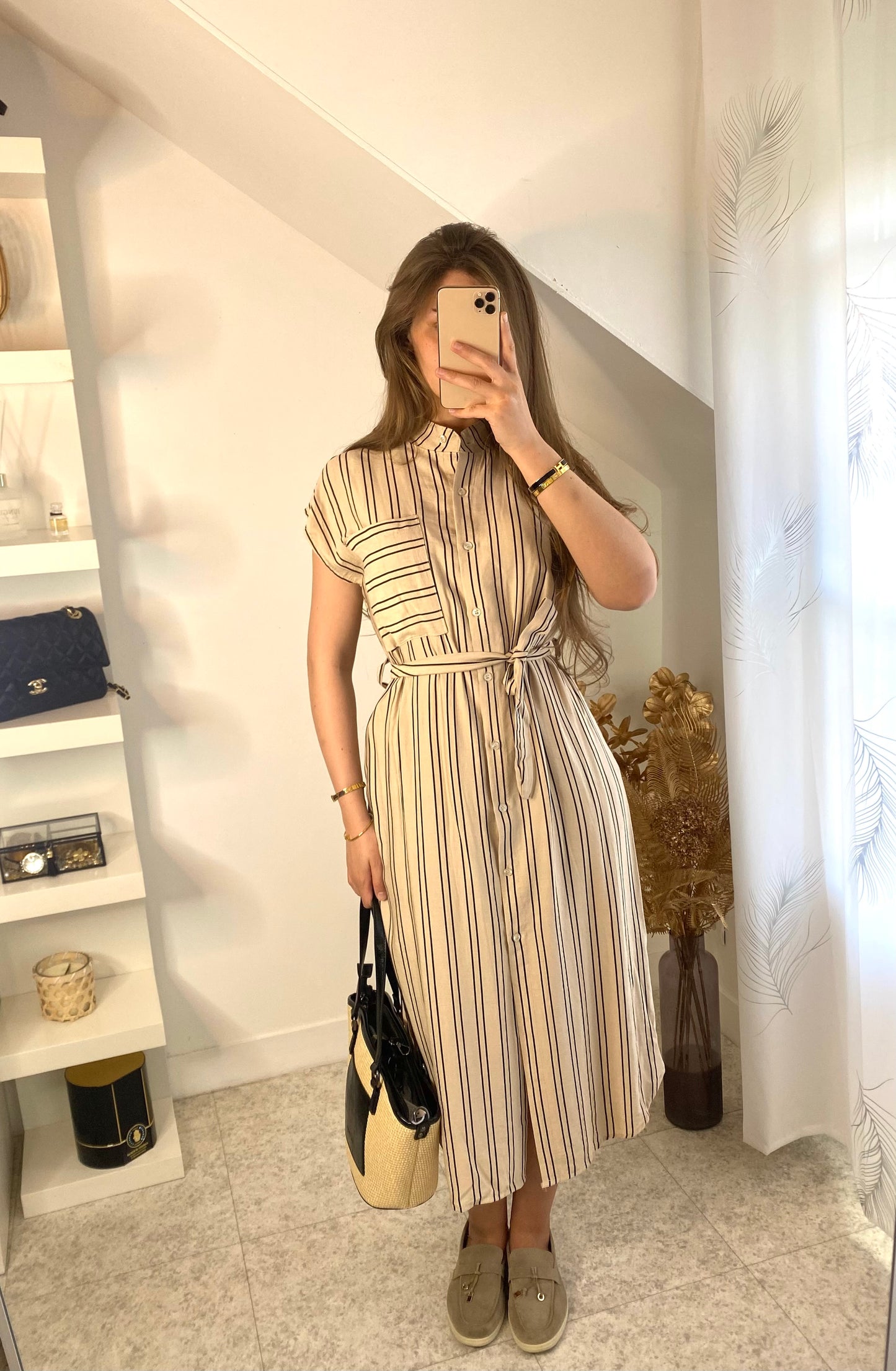 Robe Adèle beige