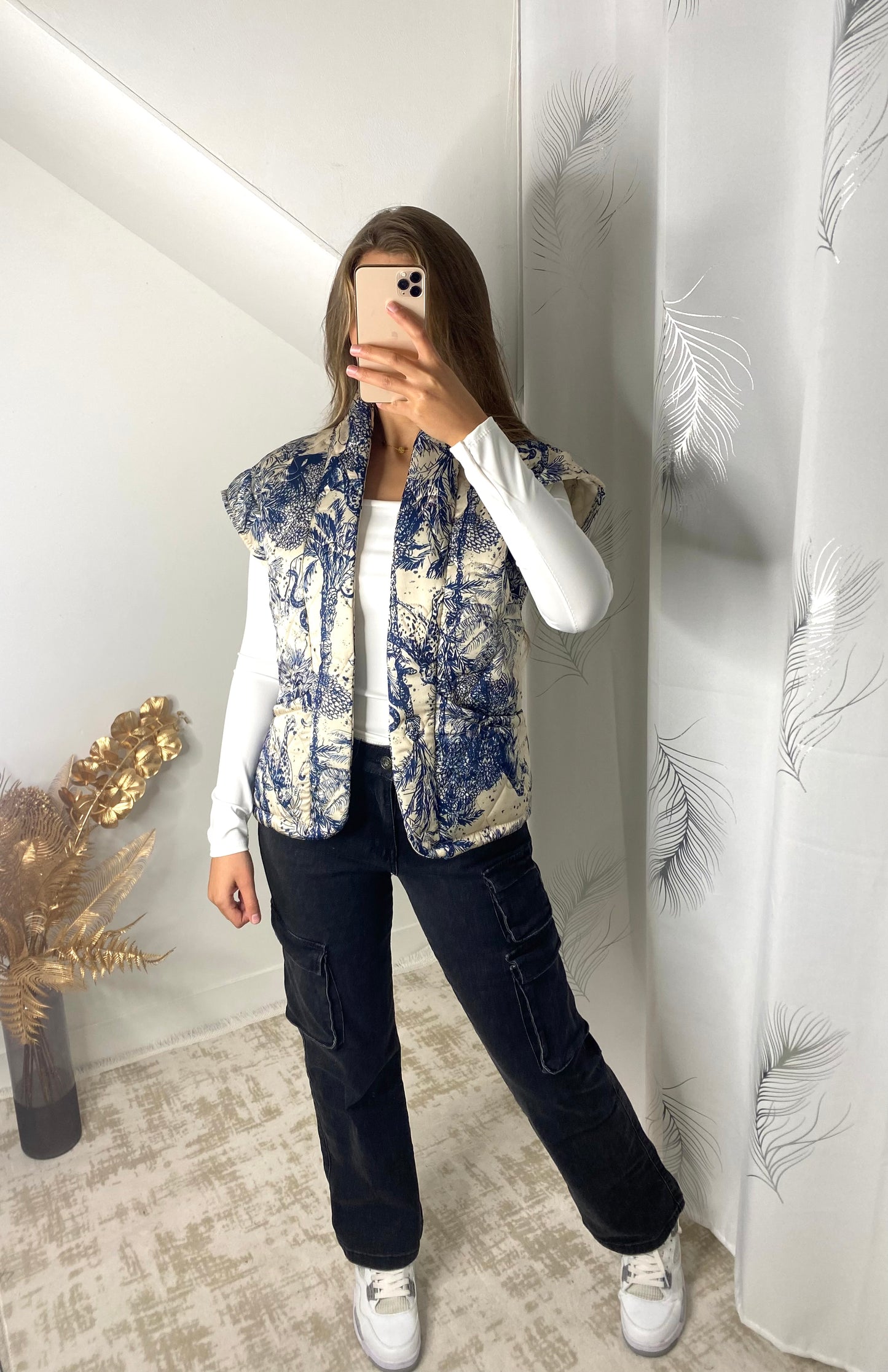 Veste sans manche bleu