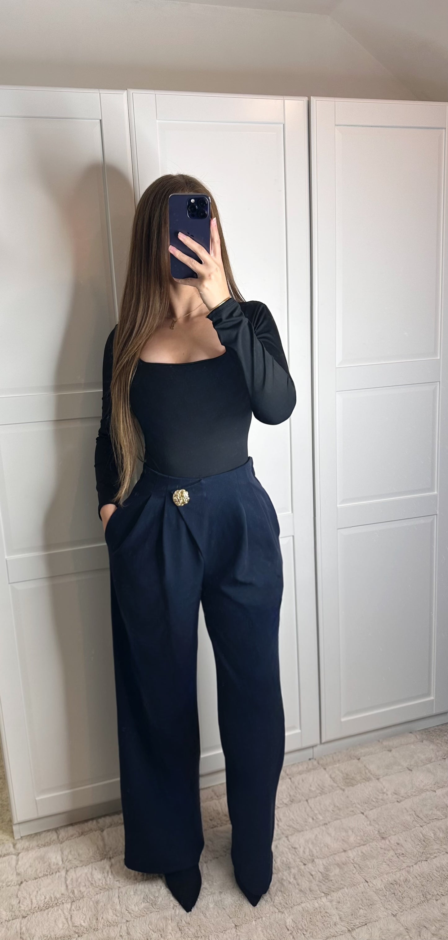 Pantalon capucine bleu