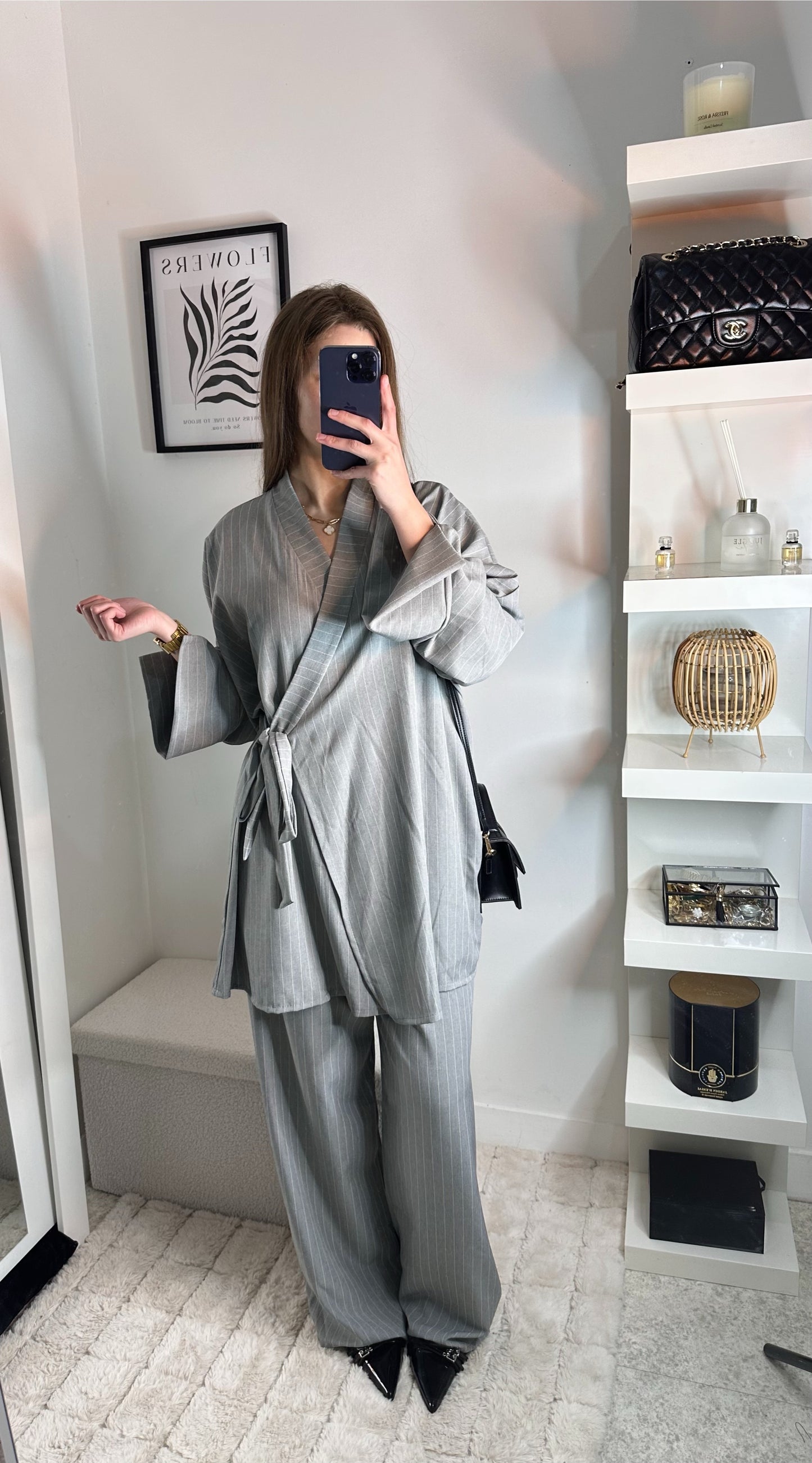 Ensemble Assia Gris claire