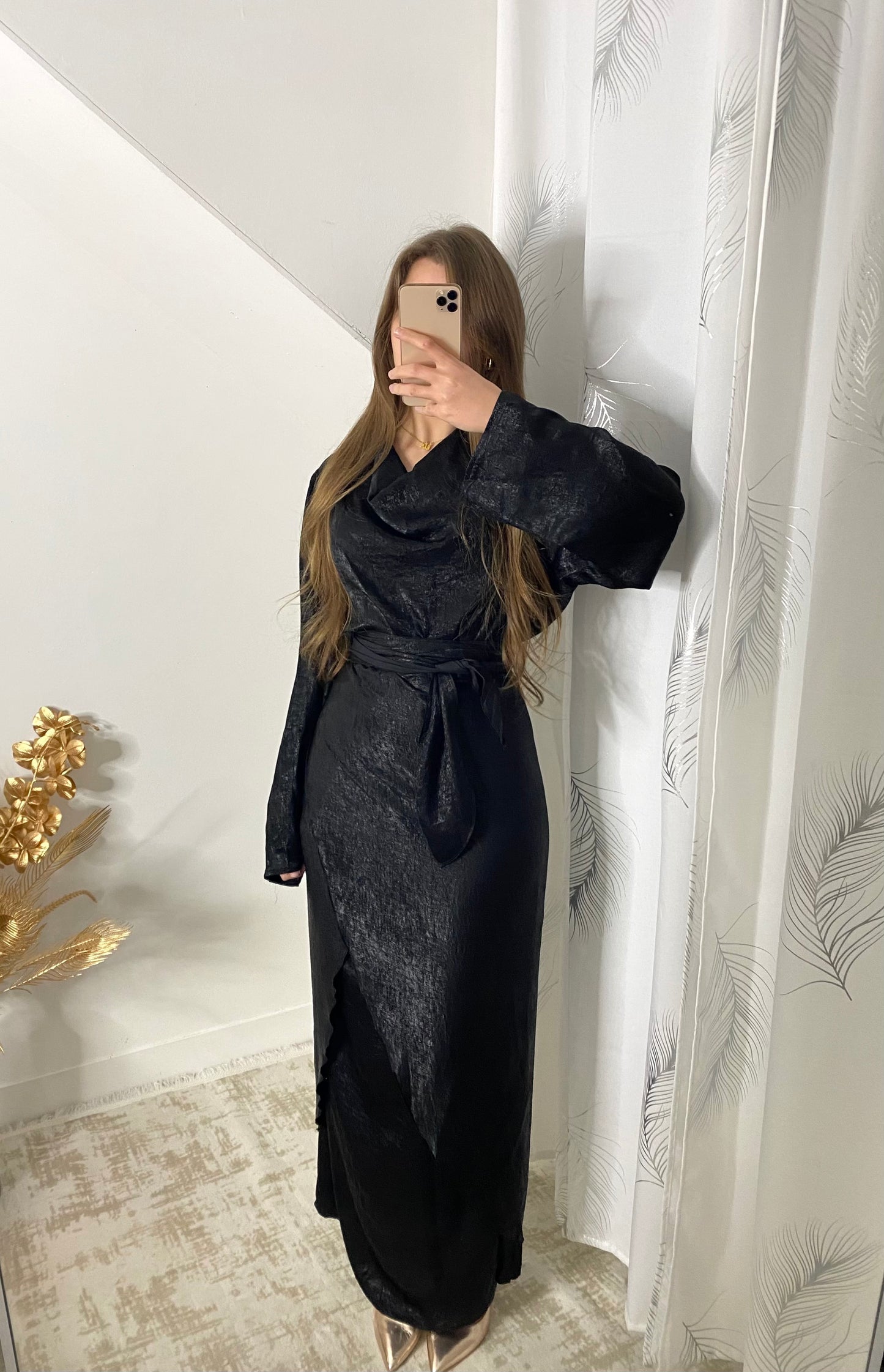 Robe à nouer Amel Noire