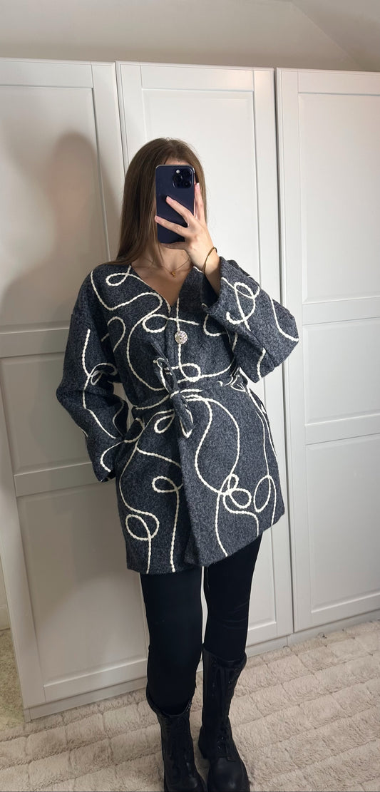 Veste Lila bleu grise