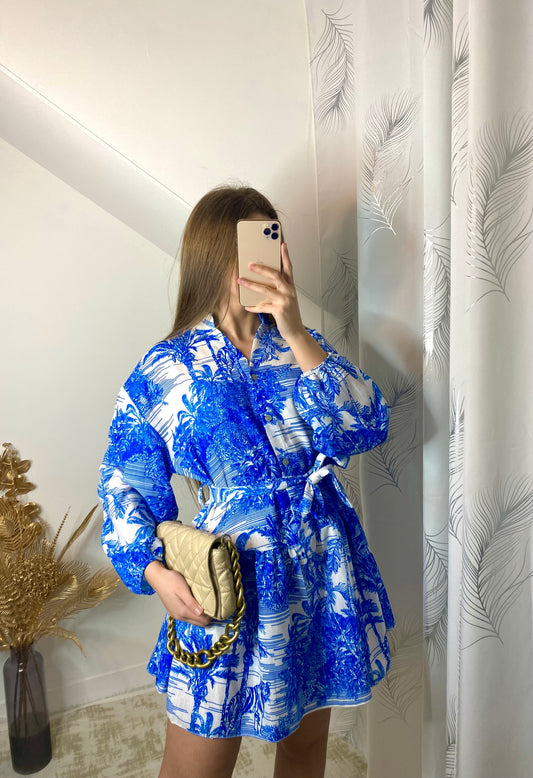 Robe alba bleu roi