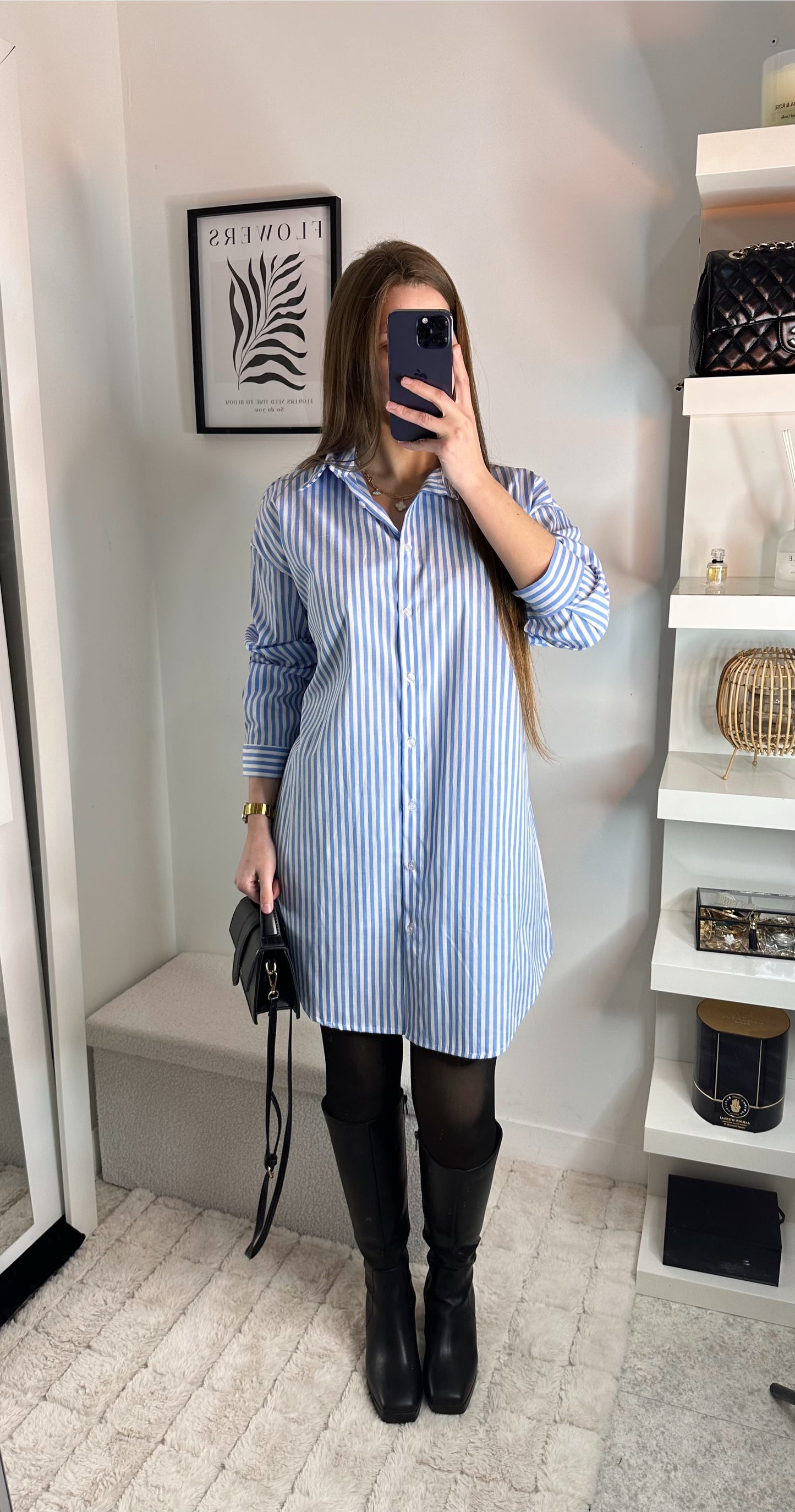 Robe Chemise bleu